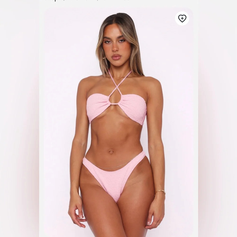 White Fox Boutique Sail Away Swim Set- Size M/L